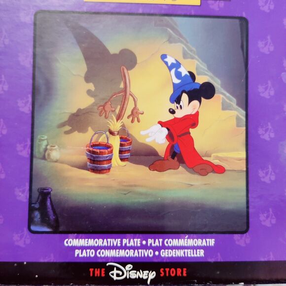 THE DISNEY STORE ~ FANTASIA 1940-1995 ~ 55th Anniversary Commemorative Plate NEW - Picture 4 of 7
